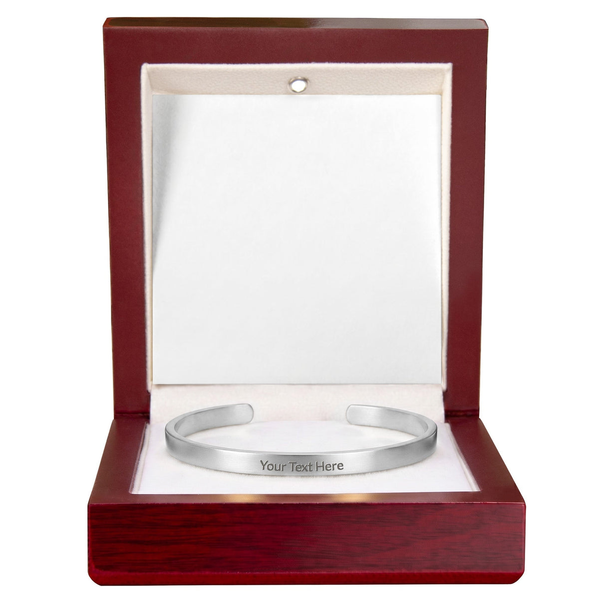 Engraved Cuff Bracelet — Personalized Stainless Steel