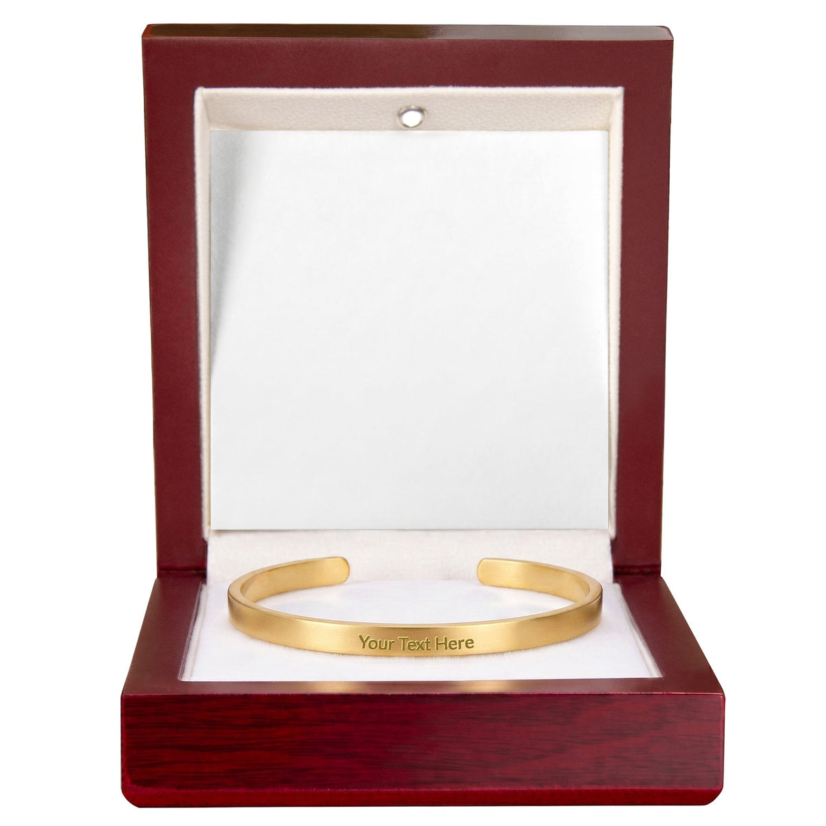 Engraved Cuff Bracelet — Personalized Stainless Steel